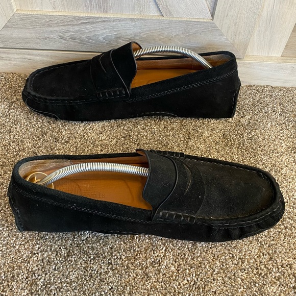 GENTLE SOULS - MATEO DRIVER PENNY LOAFER Black Suede 11.5 - Picture 7 of 15